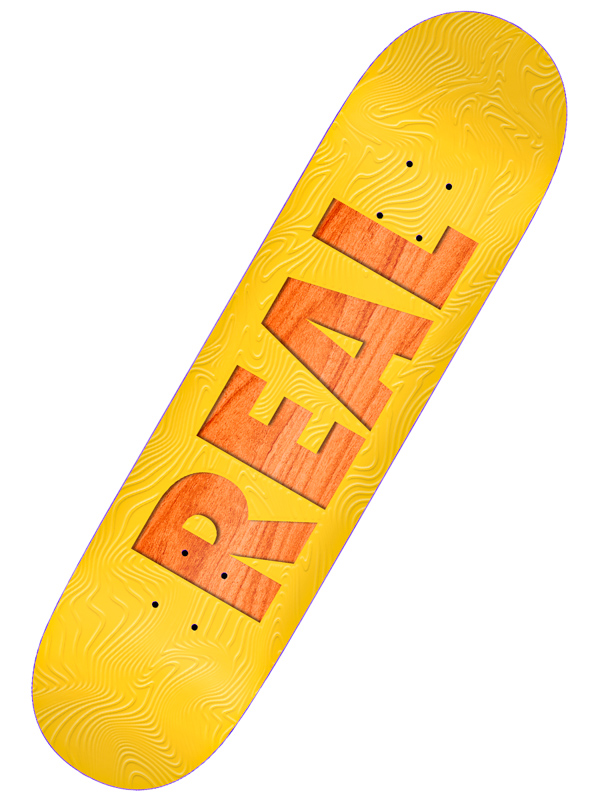 Real BOLD TM SERIES AST skate board deska - 8.06 žlutá