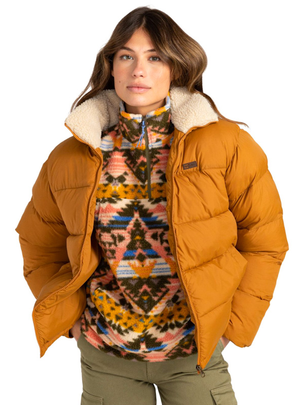 Billabong JANUARY PUFFA INCA GOLD dámská zimní bunda - XS oranžová