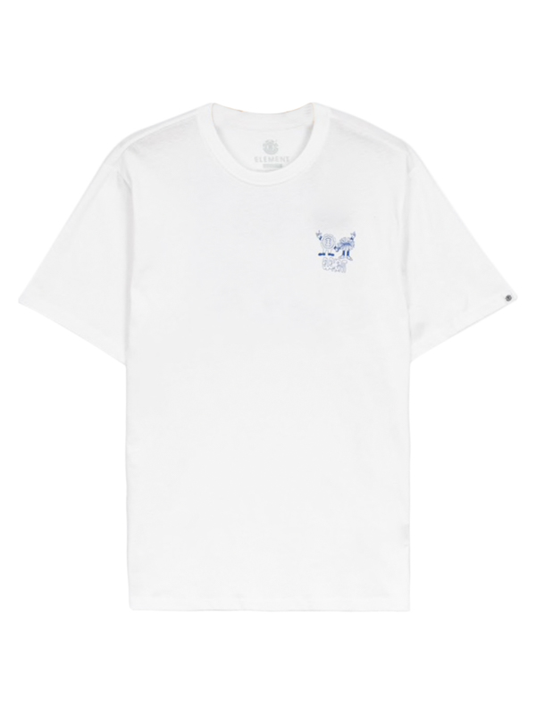 Element UCCELLO OPTIC WHITE pánské tričko krátký rukáv - XL bílá