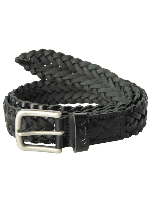 RVCA TWINE LEATHER black pánské kožené opasky - S/M