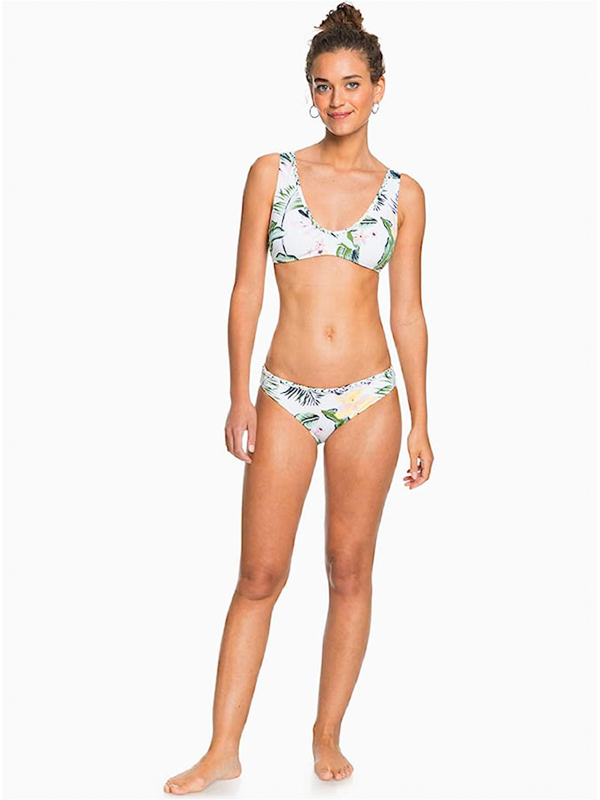 Roxy BLOOM ELONGATED TRI BRIGHT WHITE PRASLIN plavky dvoudílné - XS