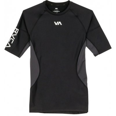 RVCA COMPRESSION black pánské tričko krátký rukáv - M černá