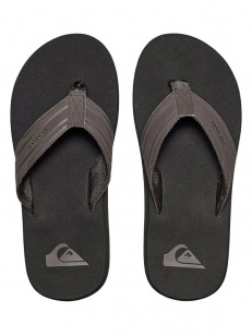 Quiksilver MONKEY WRENCH BLACK/BLACK/BROWN men's flip-flops