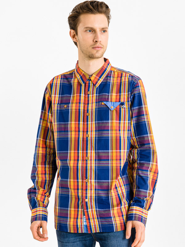 Picture Duck ORANGE pánská skate košile - XL barevné