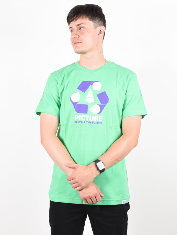 Picture Recycled green pánské tričko krátký rukáv - L zelená