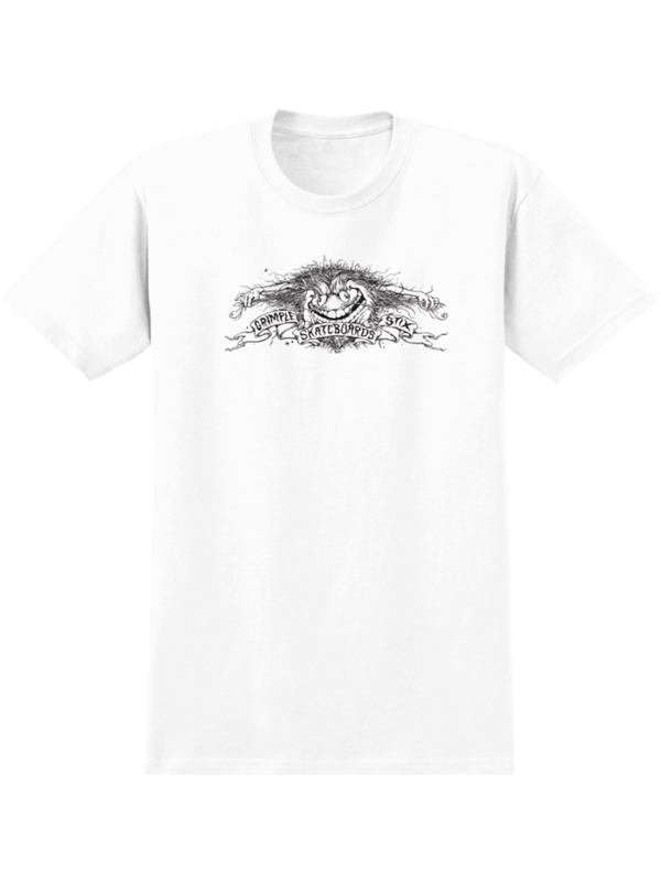 Antihero BASIC GRIMPLE EAGLE WHT/BLK pánské tričko krátký rukáv - M bílá