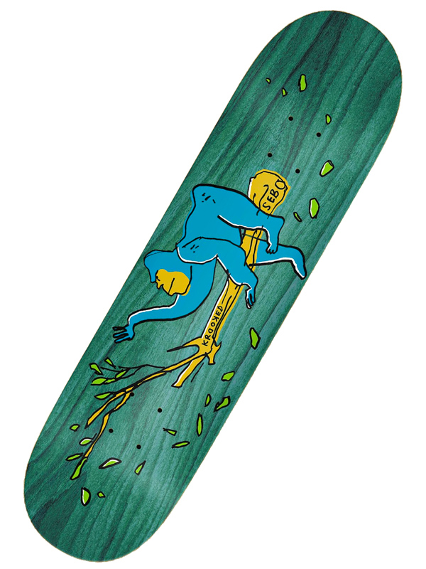 Krooked SEBO LOUNGING skate board deska - 8.06 zelená