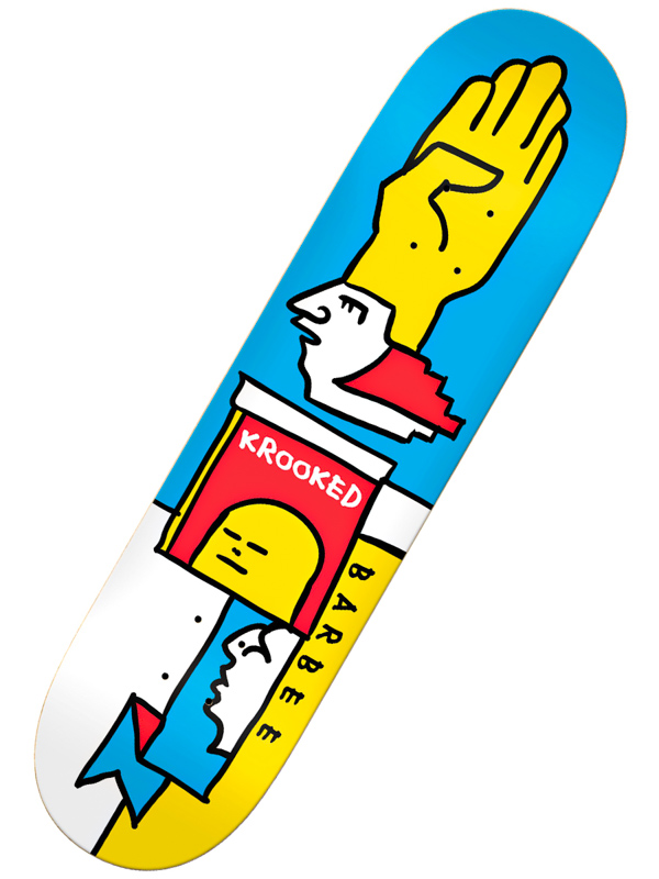 Krooked BARBEE MONDRIAAN skate board deska - 8.5 barevné