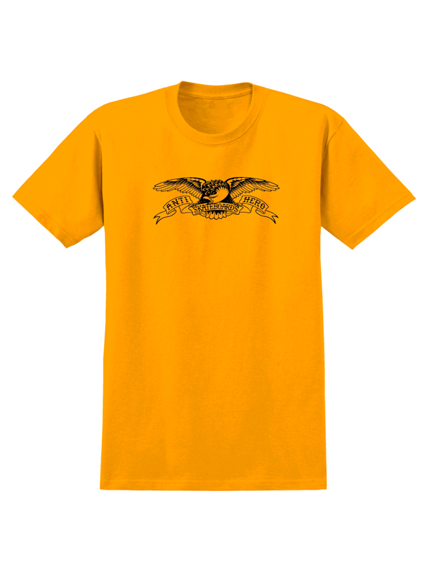 Antihero BASIC EAGLE GOLD/BLK pánské tričko krátký rukáv - L žlutá