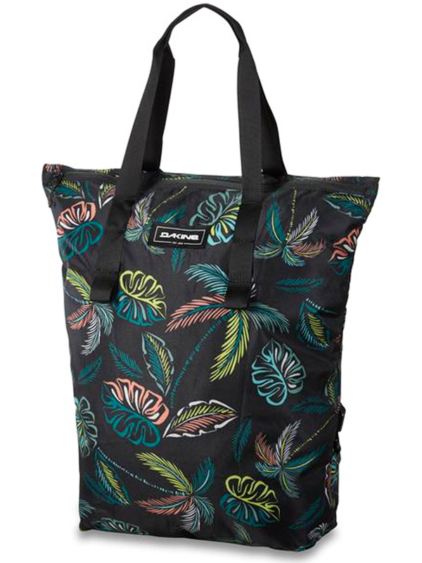 Dakine PACKABLE TOTE PACK ELECTRIC TROPICAL taška do práce - 18L černá