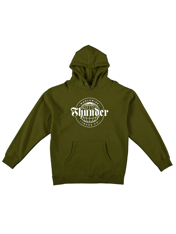 Thunder WORLDWIDE ARMY/WHT pánská skate mikina - M zelená