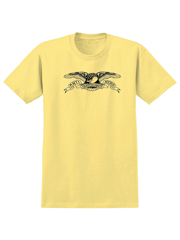 Antihero BASIC EAGLE BANANA/BLK pánské tričko krátký rukáv - M žlutá