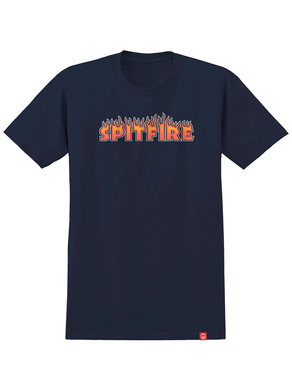 Spitfire FLASH FIRE NAVY pánské tričko krátký rukáv - M modrá
