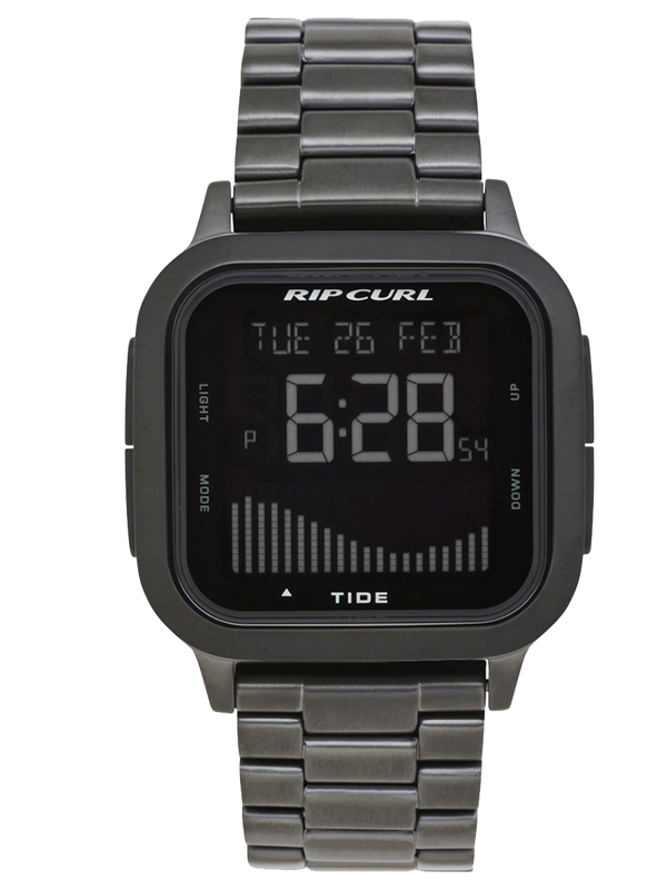 Rip Curl NEXT TIDE GUNMETAL dgitální hodinky černá