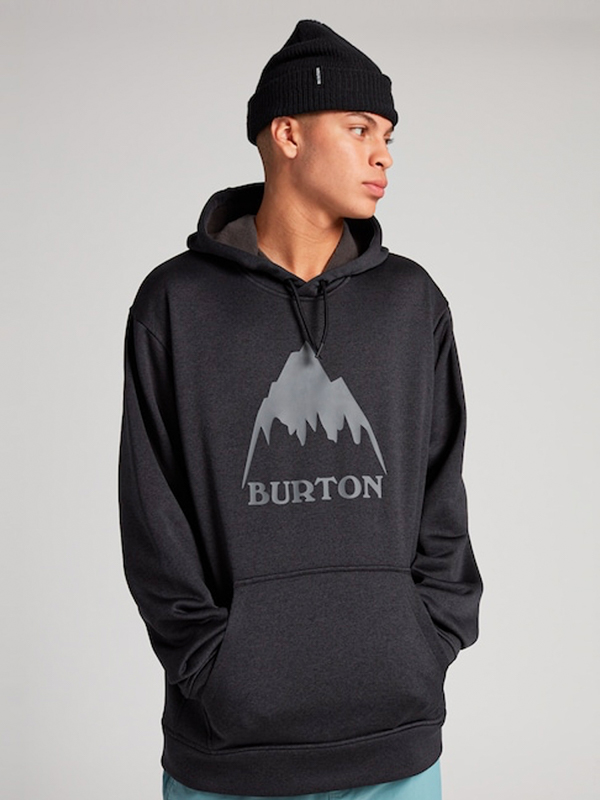 Burton OAK TRUE BLACK HEATHER pánská skate mikina - M černá