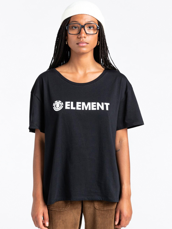 Element ELEMENT LOGO FLINT BLACK dámské skate tričko - S černá