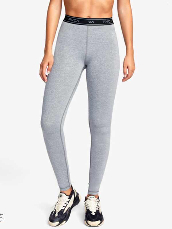 RVCA BASE grey heather legíny - S