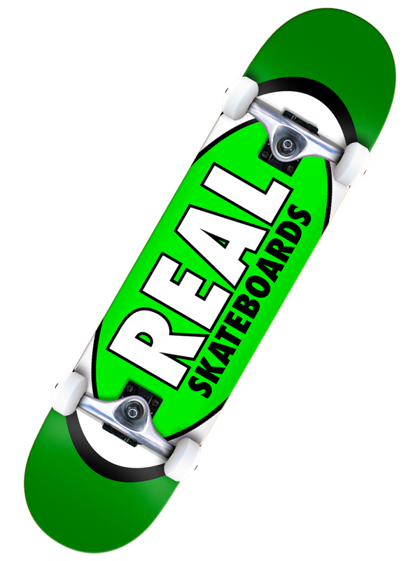 Real CLASSIC OVAL green skateboard - 8 zelená