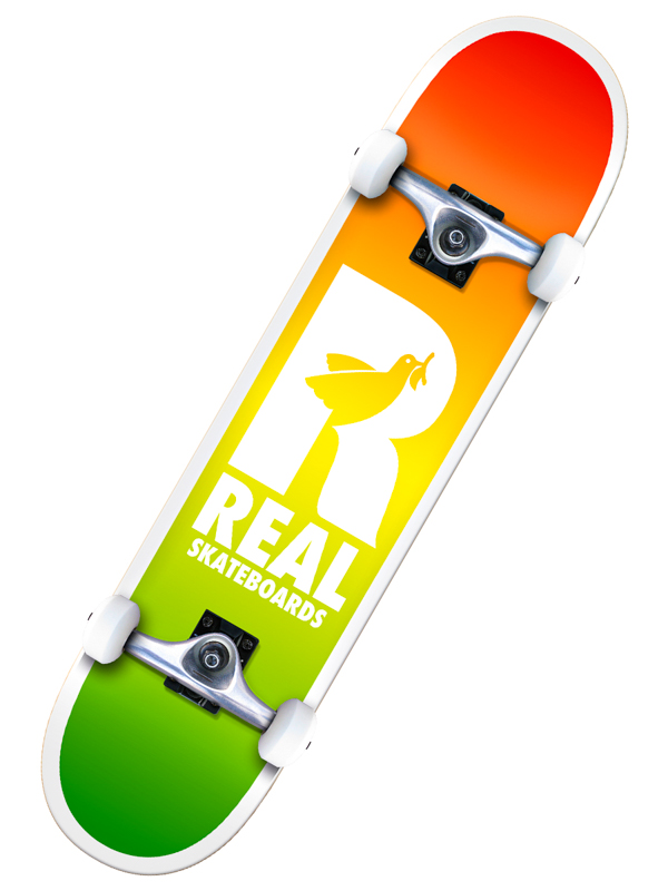 Real BE FREE FADES skateboard - 7.75 zelená