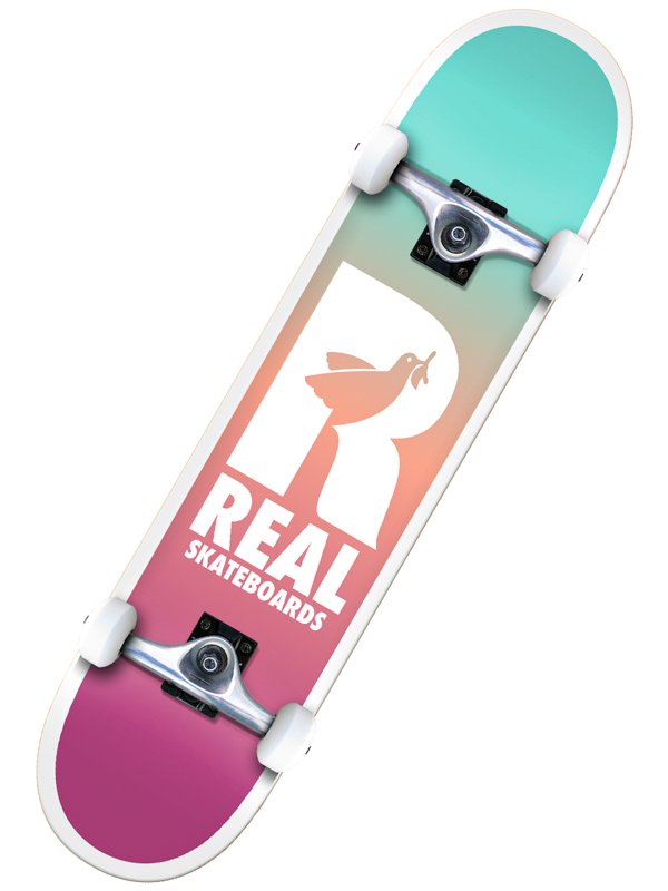 Real BE FREE FADES skateboard - 8 zelená