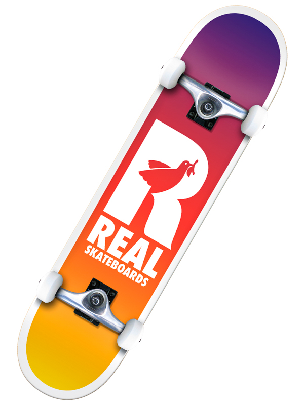 Real BE FREE FADES skateboard - 8.25 modrá