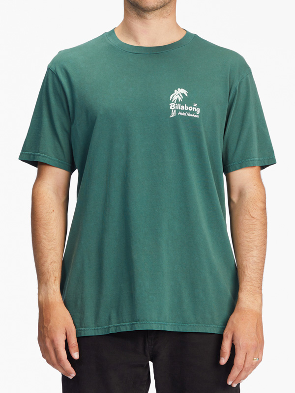 Billabong LEAVES WW ALPINE pánské tričko krátký rukáv - M zelená