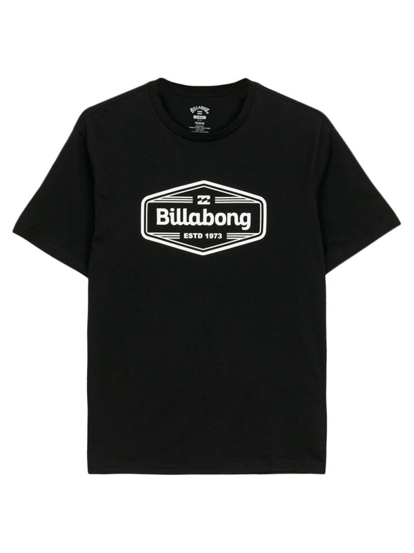 Billabong TRADEMARK black pánské tričko krátký rukáv - M černá
