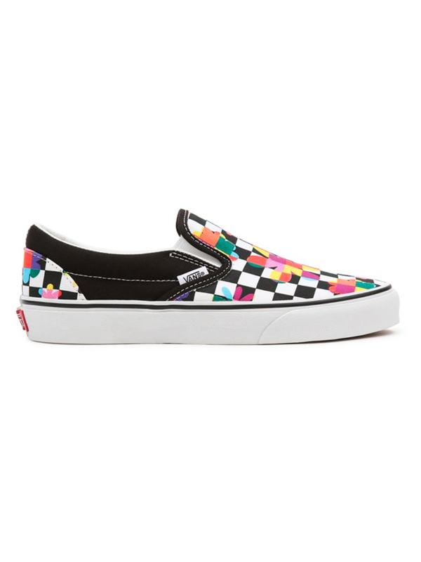 Vans Classic Slip-On (FLORAL CHCKRBRD)BLKTRWHT dámské boty - 38,5EUR