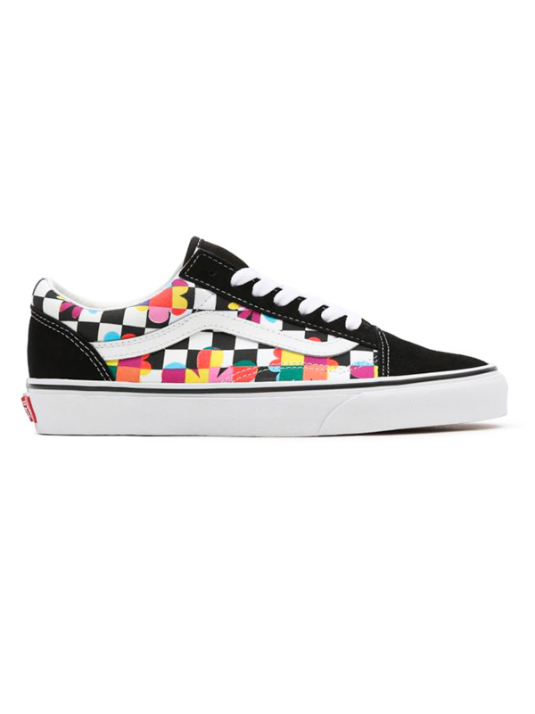 Vans Old Skool (FLORAL CHCKRBRD)BLKTRWHT dámské boty - 40,5EUR