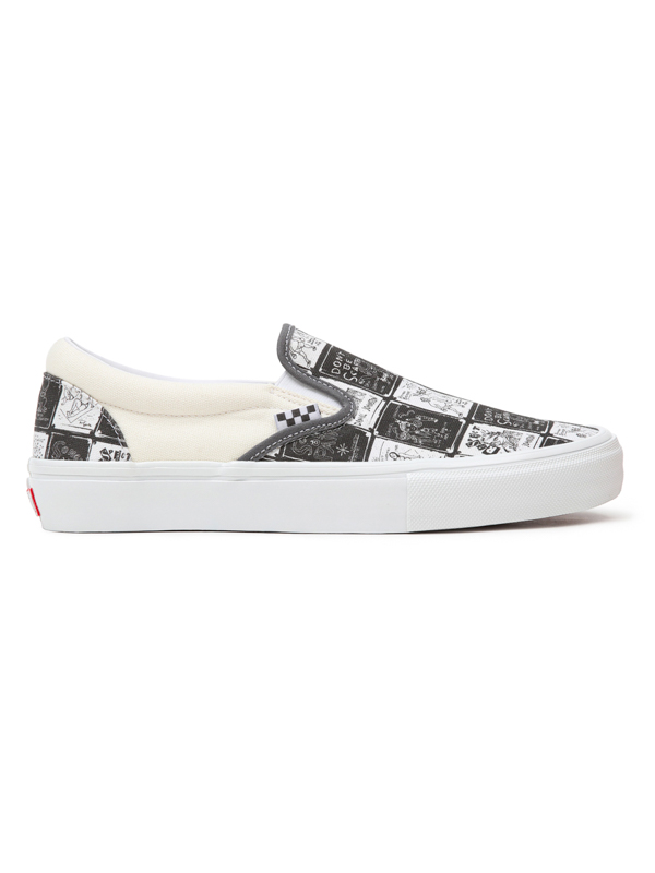 Vans Skate Slip-On (DANIEL JOHNSTON) RAVEN pánské boty - 46EUR černá