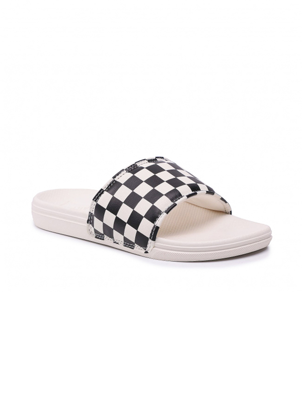 Vans La Costa Slide-On (CHECKERBOARD) BLACK/MARS dámské plážové pantofle - 36EUR