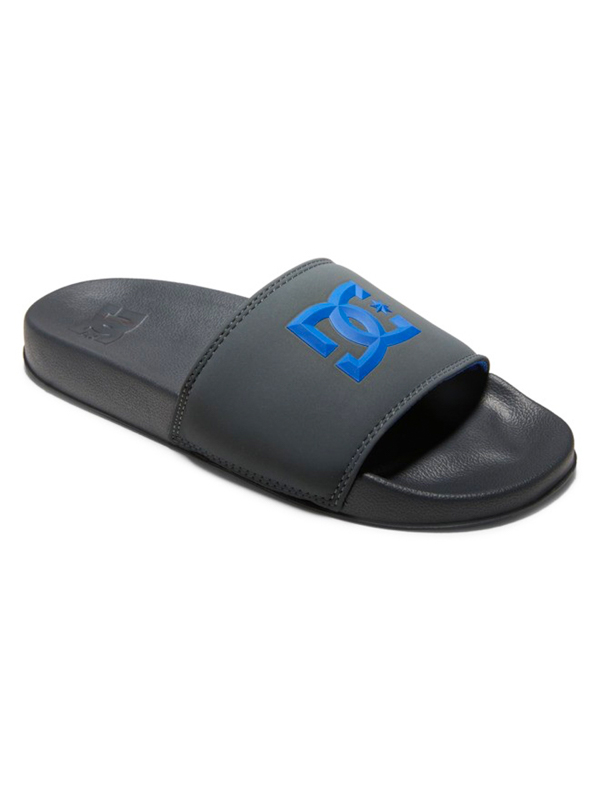 Dc SLIDE GREY/BLUE pánské plážové pantofle - 44,5EUR