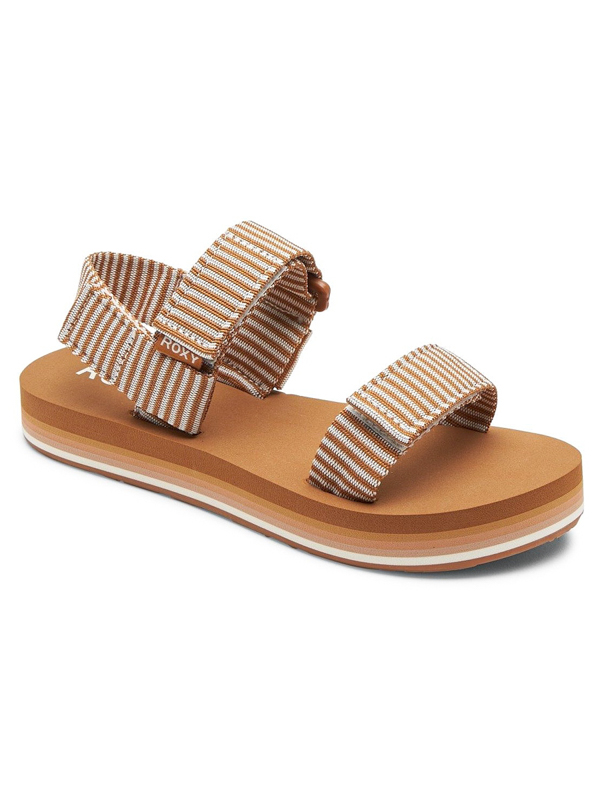 Roxy CAGE BROWN/WHITE dámské sandály - 41EUR