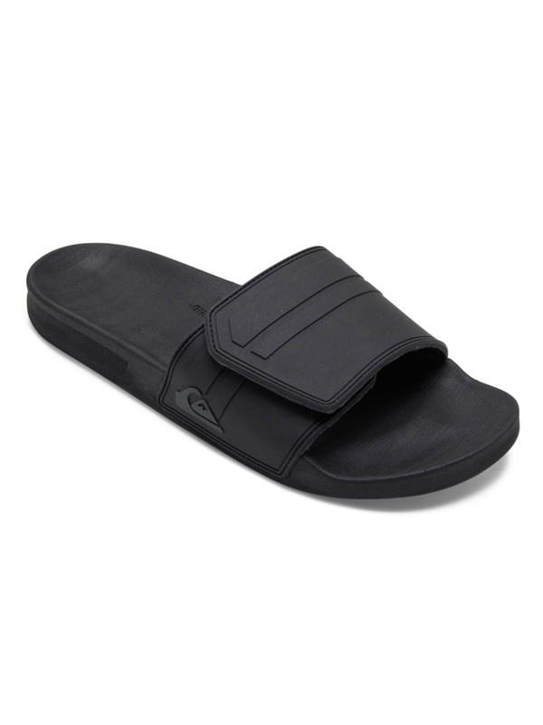 Quiksilver RIVI SLIDE ADJUST BLACK/GREY/BLACK pánské plážové pantofle - 46EUR