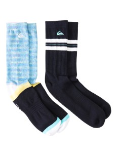 Quiksilver CREW HEYDAY 2PK AQUA/ML RAINBOW