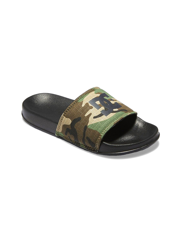 Dc SLIDE black camo dětské plážové pantofle - 28EUR