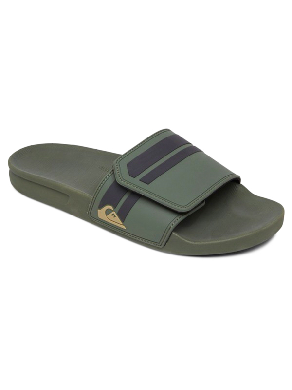 Quiksilver RIVI SLIDE ADJUST GREEN/GREEN/GREEN pánské plážové pantofle - 40EUR