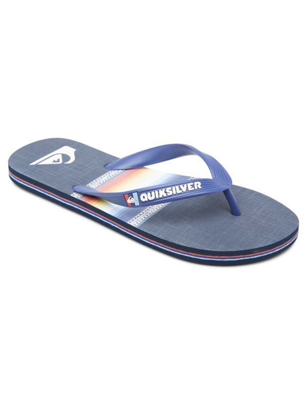 Quiksilver MOLOKAI SUN FADED BLUE/BLUE/BLACK letní žabky - 40EUR