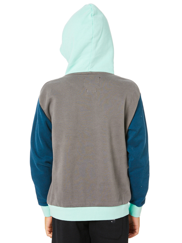 MAJOLICA kinder BLUE über HERITAGE den kopf / sweatshirt Quiksilver