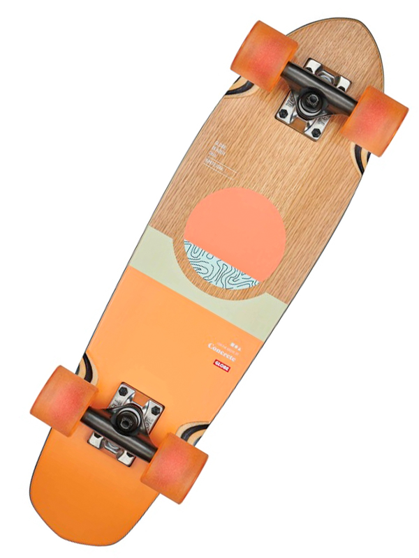 Globe BLAZER White Oak/Concrete longboard - 26 černá