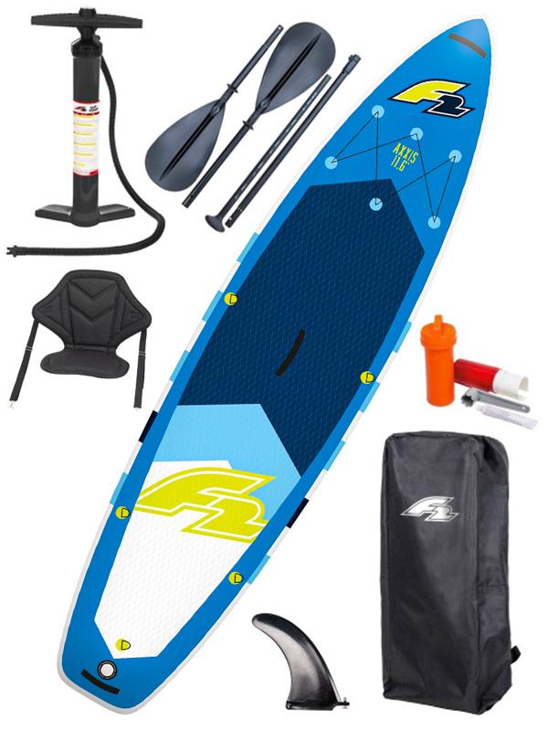 F2 AXXIS COMBO blue paddleboard nafukovací - 11'6"x33" modrá