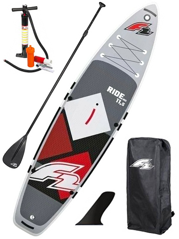 F2 Ride WS RED paddleboard nafukovací - 11'5"x33" šedá