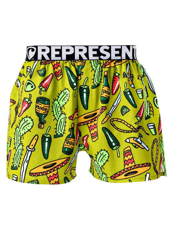 Represent MIKE HOT & SPICY zelena pánské sportovní trenýrky - XXL