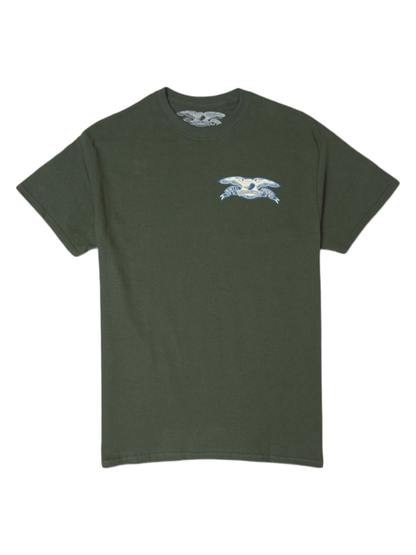Antihero BASIC EAGLE CHEST FORREST GREEN pánské tričko krátký rukáv - L zelená