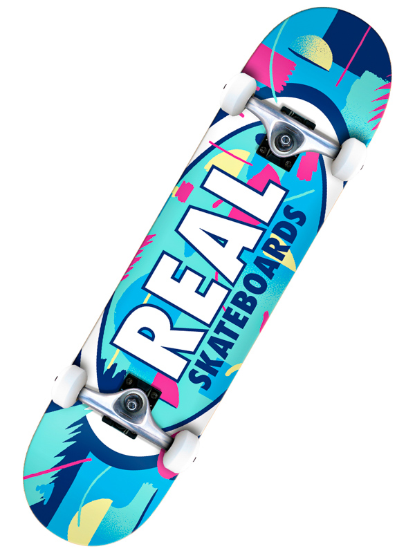 Real OUTRUN OVAL skateboard - 8.25 modrá
