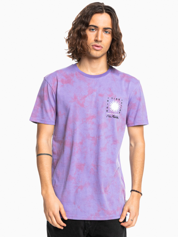 Quiksilver HIGH TIDE DUSTY ORCHID pánské tričko krátký rukáv - M fialová