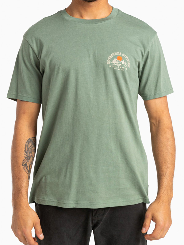 Billabong HIGHLAND SURPLUS pánské tričko krátký rukáv - M zelená