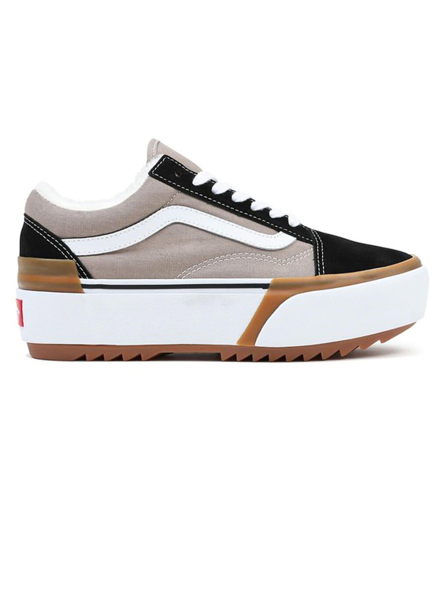 Vans Old Skool Stacked BLACK/COBBLESTONE zimní boty pro muže - 41EUR