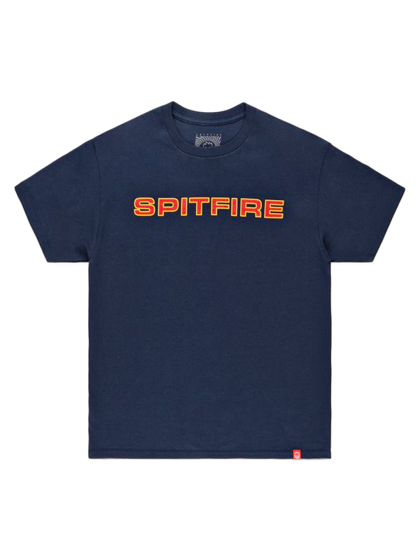 Spitfire CLASSIC 87 NAVY w/ RED & GOLD pánské tričko krátký rukáv - M modrá