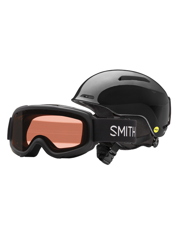 Smith GLIDE JR/GAMBLER Black / RC36 dětská helma na snb - 51-55 černá